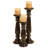 18'' H Wood Tabletop Candlestick-1103655807
