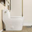 Toilette monobloc allongée à chasse d'eau simple à hauteur standard 15,75 po (siège inclus)-125361173-125361174