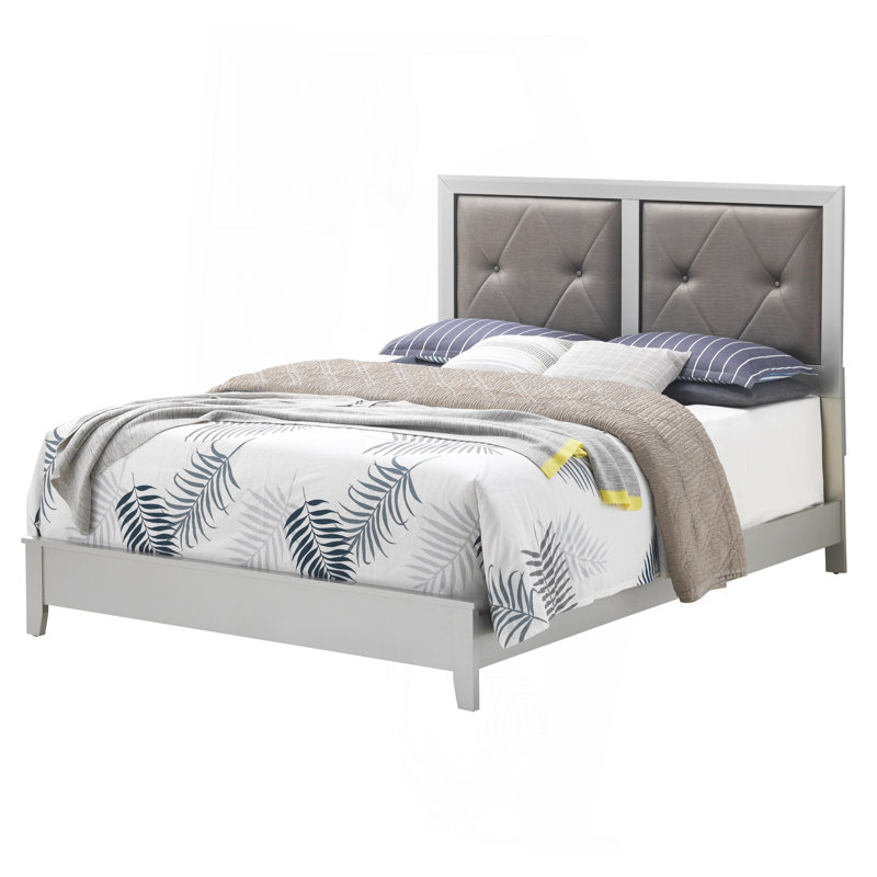 Elegant Champagne King Bed
