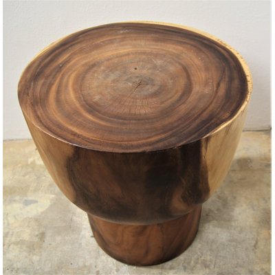 Table d’appoint en bloc de bois massif richas