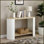Table basse en bois à 2 niveaux pour le salon et amp; Chambre à coucher - peu encombrante, facile à assembler, naturelle Finition blanche