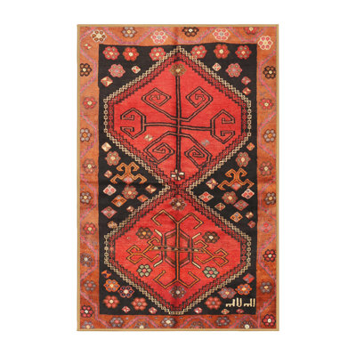 Tapis orange Southwestern