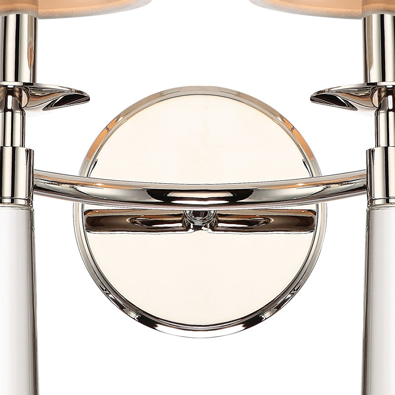 Baxter 2 Light Sconce, Polished Nickel