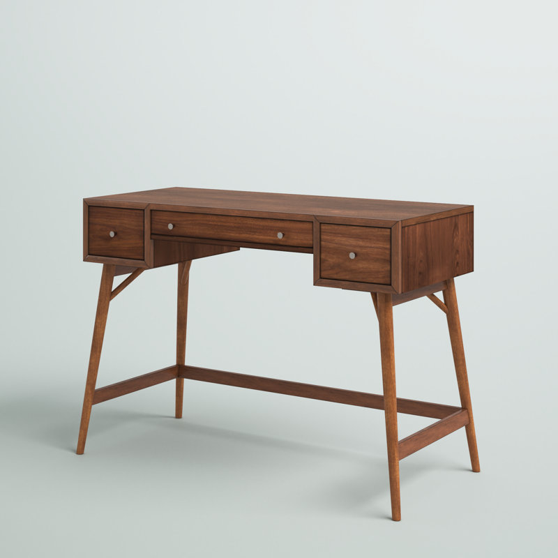 Norberg 52" Counter Height Writing Desk with Drawer Storage