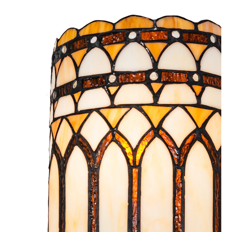 2 - Light Flush Mounted Sconce, Beige/Yellow/White/Amber