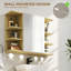 31.5mm W 23.2mm H Wall Mounted Required Medicine Cabinet Mirror