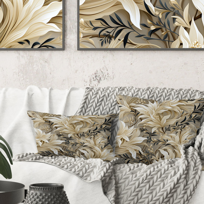 Floral Throw Pillow