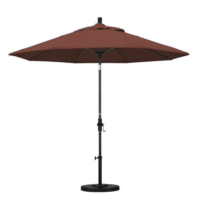 Parasol 9" Market, Terre cuite - oléfine, Matted Black