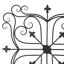 Décoration murale de jardin en fer traditionnel 23,5 "Amer