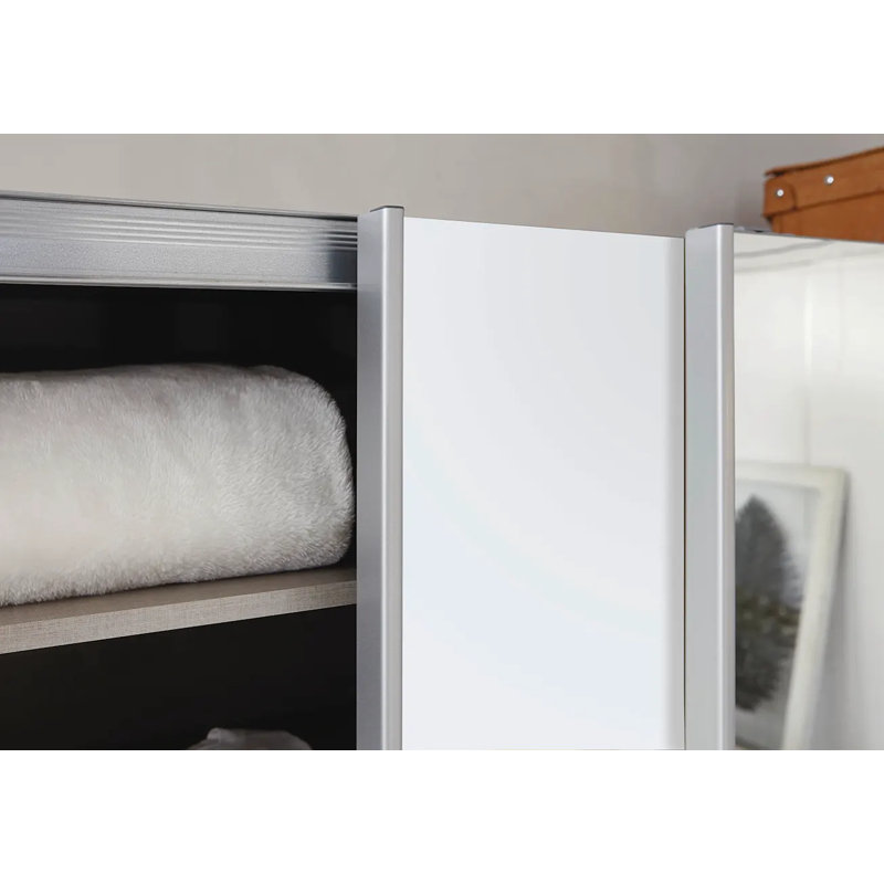 Caracas 3 Door Wardrobe, Basic, 210cm H x 181cm W x 62cm D