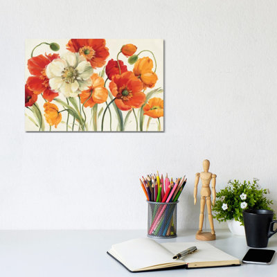 Poppies Melody I' by Lisa Audit - Print on Canvas