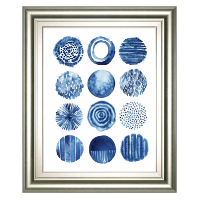 Art mural «Differing Drops II», 22 po x 26 po, cadre argenté