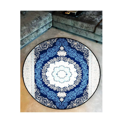 Tapis rond lavable à la machine