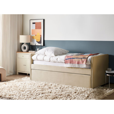 Baskin Upholstered UK Single - DE 90 X 190 Cm with Trundle