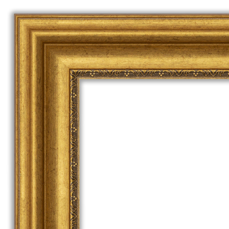 Miroir de salle de bain Jashawna, 25,75 po x 35,75 po, Doré