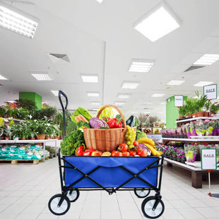 Folding Storage Wagon Garden Shopping Beach Outdoor Cart