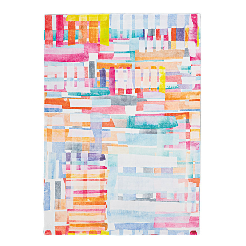 Antaniyah Faux Rabbit Fur Hand Tufted Rug, Rectangle 3' x 5'