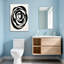 Abstrait abstrait en spirale noir et blanc-87125852
