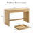 Wood Frame Desk With Drawer