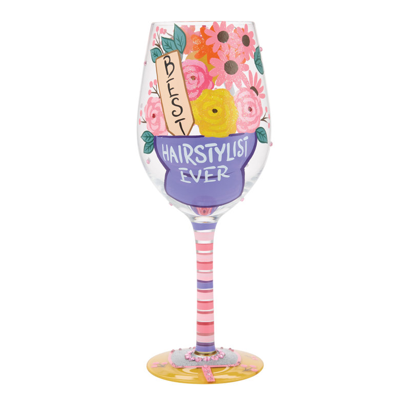 Verre à vin 15 oz Enesco Lolita Best Hairstylist Ever