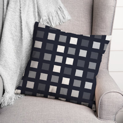 Plaid Outdoor Reversible Throw Pillow