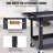 33.5'' H x 45.67'' W Utility Cart with Wheels