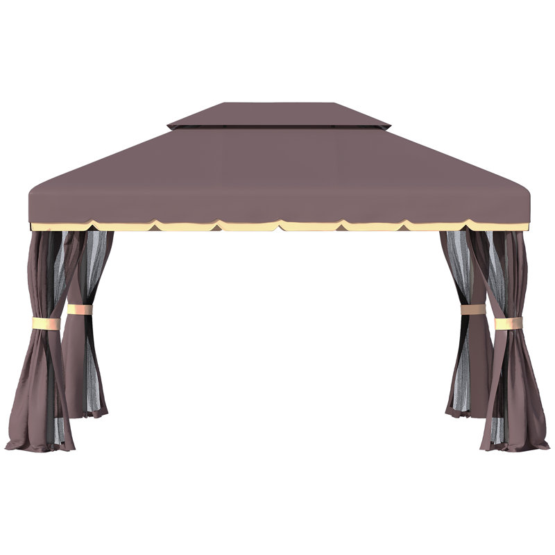 Jenifer 13 Ft. W x 10 Ft. D Steel Patio Gazebo