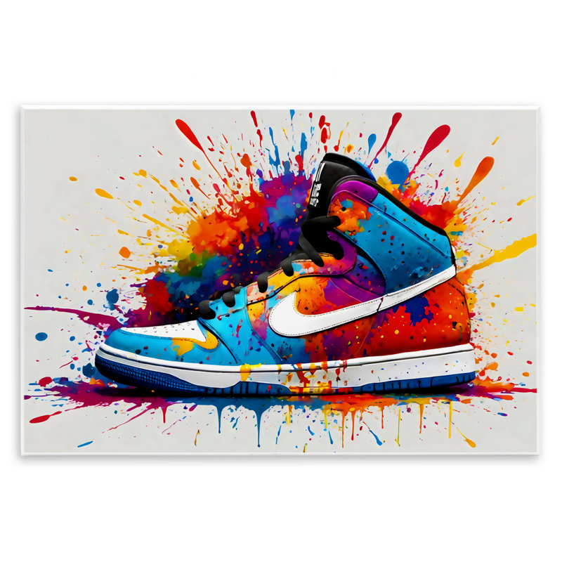 Plaque murale Centric Sneaker Splash, design by Creative Studio, H 13 po x l 19 po