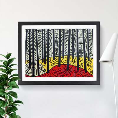 Spring Forest Pop Art Abstract - Framed Print