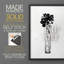 Imprimé floral noir et blanc I-Premium - prêt à accrocher - aucun clou requis - aucun clou requis-1711992010-1711992009