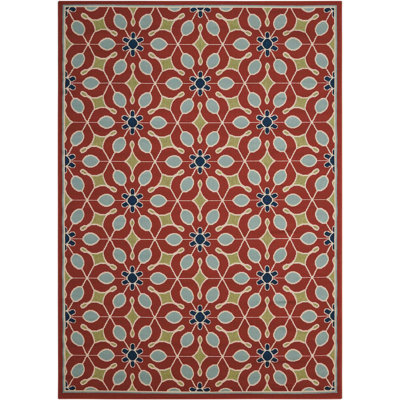 Caragan Geometric Indoor / Outdoor Rug