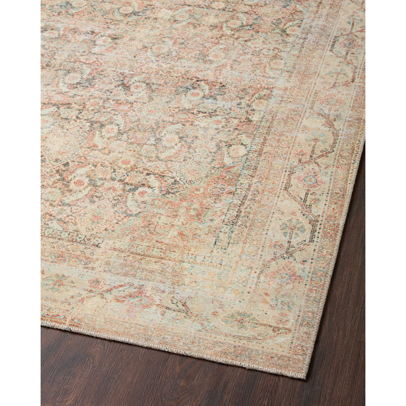 Adrian Ivory 30x144 Antique-Inspired Stain-Resistant Runner Rug