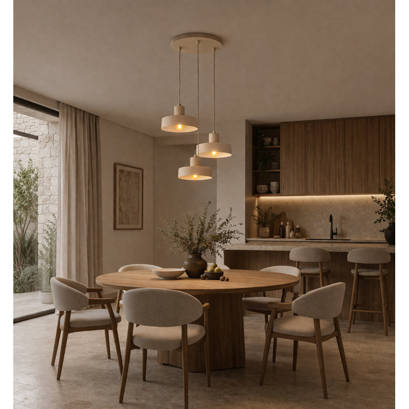 - Light Pendant, Matte Beige