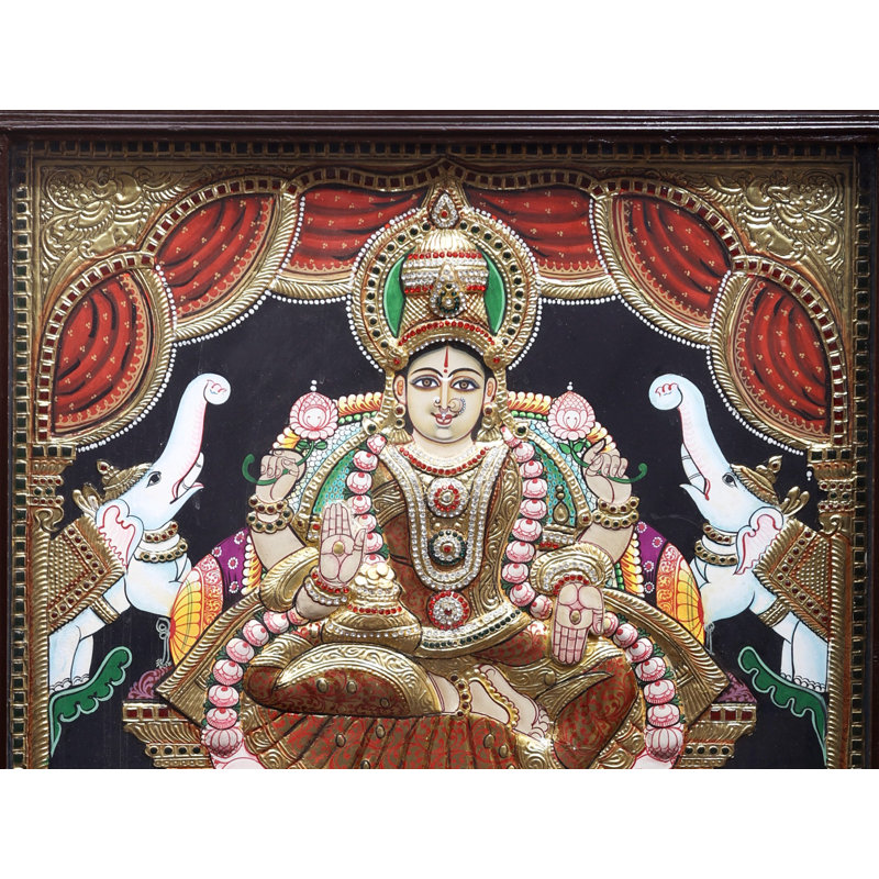 Devi Gajalakshmi | Traditional Colors With 24K Gold