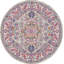 Tapis gris floral tissé 5 pi