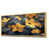 Toile avec cadre flottant or