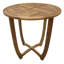 Ensemble de salle à manger d'extérieur en bois d'acacia 3 pièces Hermosa avec coussins résistants à l'eau - finition teck