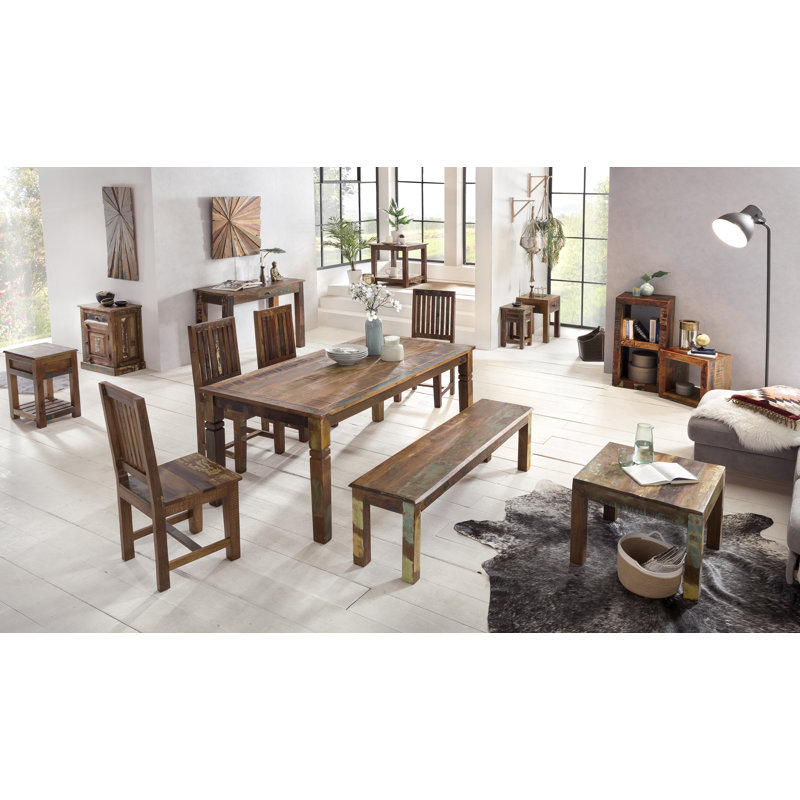 Alma Solid Wood End Table