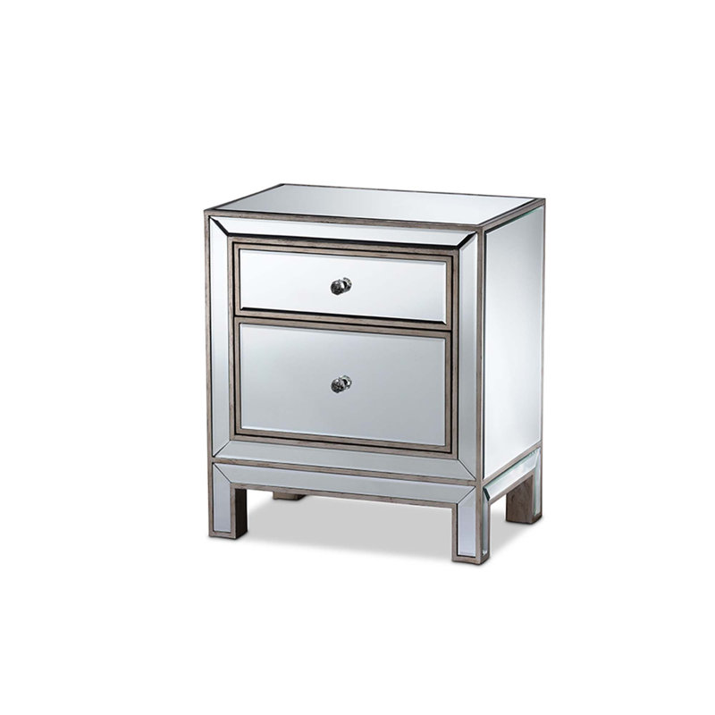 Table de chevet 2 tiroirs Baillee