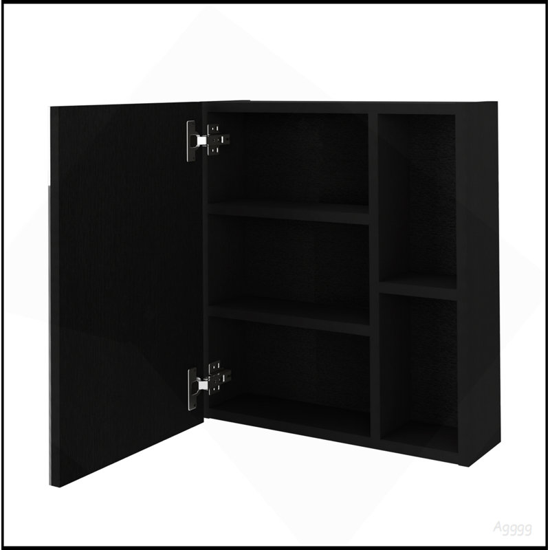 Lincoln Mirrored Medicine Cabinet, Five Interior Shelves