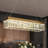 Barela 1 - Light LED Crystal Linear Kitchen Island Pendant