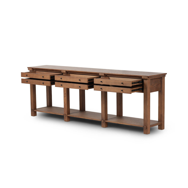 Gardendale 94'' W Solid Wood Console Table