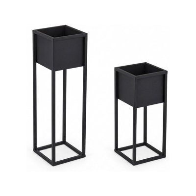 2 Sizes with Frame Square Plant Pot Holder for Hallway