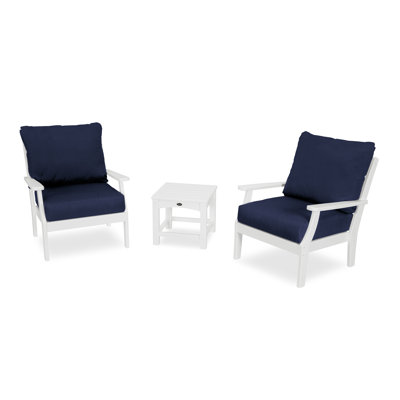 Yacht Club 3-Piece Deep Seating Set
