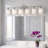 39'' 6-Light Nickel Bathroom Vanity Light Modern Wall Sconce with Milky White Frosted Glass Shades-995624008-1000686558