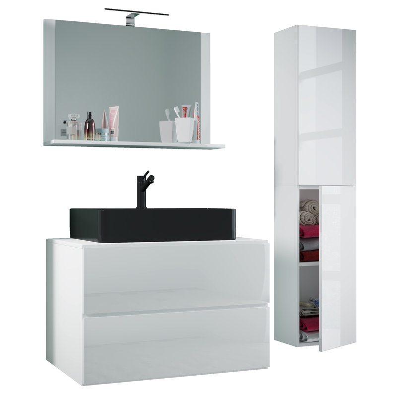 Aniceto Bathroom Furniture Suite, White