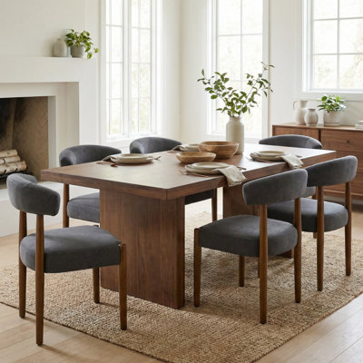 Upholstered Velvet Side Dining Chair (Set Of 6)