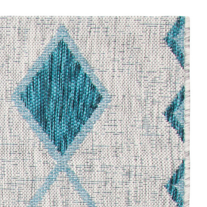 Amarien Geometric Indoor/Outdoor Area Rug, Square 6'7"