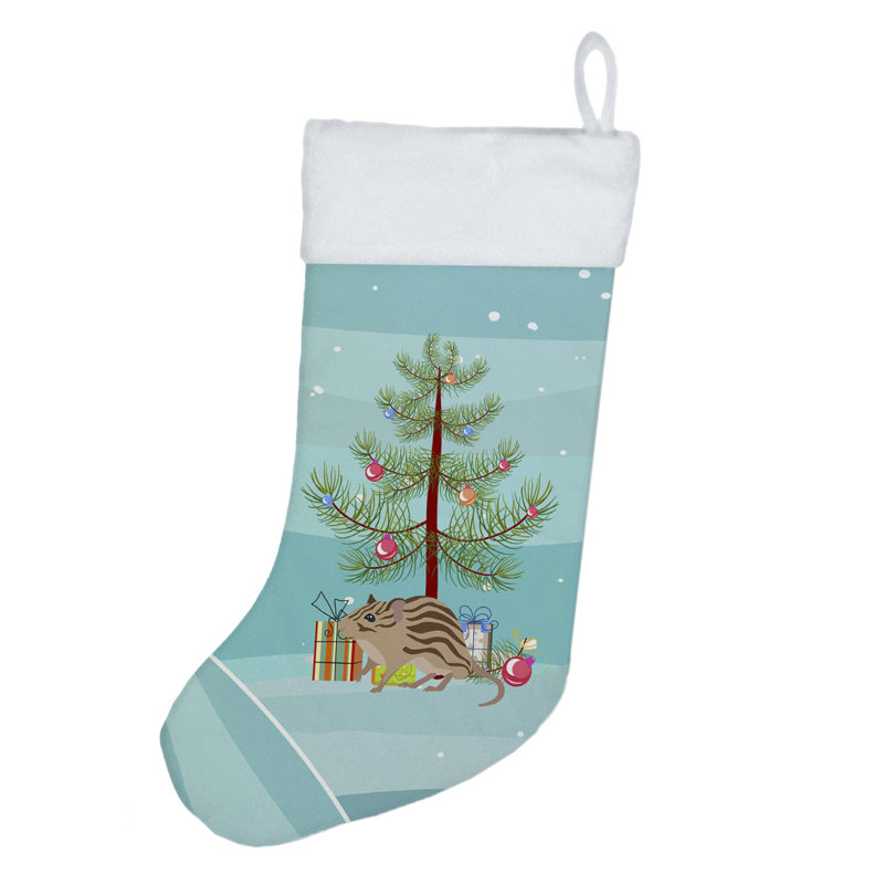 Chaussette de Noël joyeux Noël zèbre