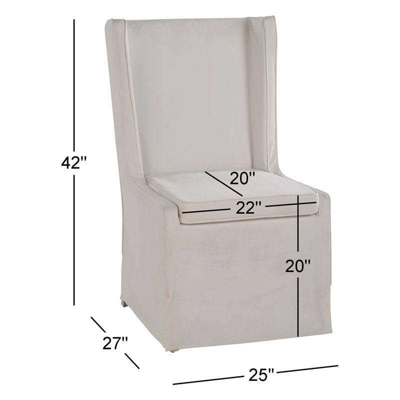 Getaway Upholstered Parsons Chair in Gray